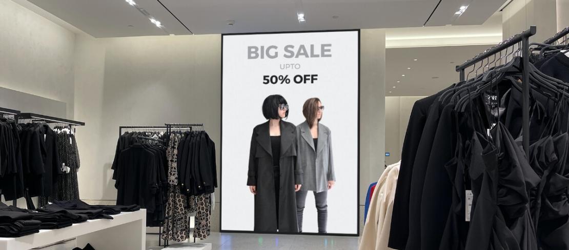 Digital signage in retail